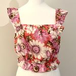 Lila Rose Preloved floral ruffle sleeve top. Photo 0