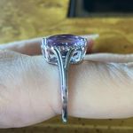 Natural Lavender Amethyst Sterling Silver Ring Size 9 Photo 2