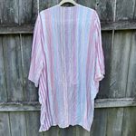 Kori  America Tied Front Pastel Striped Kimono Wrap | L Photo 3