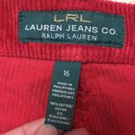 Ralph Lauren LRL Jeans Co. Women’s Red Corduroy Straight Leg Pants Photo 9
