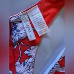 Japna  red floral maxi dress  small area at back and bottom elastic wais  long L Photo 11