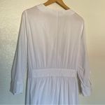 Eloquii White Ruffled Tie Waist Wrap Style Shirt Dress Long Sleeve Bridal 22 Photo 5