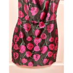 Lulus Pretty Blooms Black Floral Jacquard Sleeveless Mini Dress Size Large Photo 5