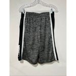 Nba Men’s Black Gray Athletic Basketball Shorts Size Medium Logo Side Stripes Photo 1