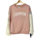 Champion Heritage Sherpa Sleeve Light Pink Crewneck Pullover M Photo 0