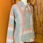 Vtg Y2K girly colors Baja hoodie Size L Photo 4