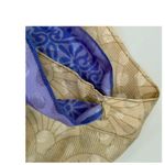 ZURY Wrap Skirt Free Size Boho Festival Hippie Bohemian Rave Made in India Rayon Blue Photo 6