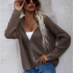 SheIn Hooded Zip Cardigan Photo 1