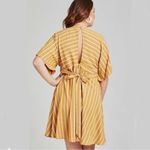 Altar'd State Altar’d State caramel and white open tie back dress size small Photo 2
