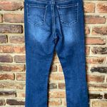 Leith  Medium Wash Blue Denim High Rise Crop Cropped Flare Jeans Women's Size 24 Photo 4
