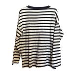 J.Crew  Top Womens Medium Multicolor Nautical Stripe Cotton Blouse Photo 5