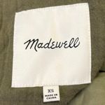 Madewell Dumont Lightspun Khaki Button Pockets Quilted Blazer Coat Jacket Sz XS Photo 2