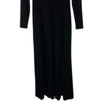 Maggy London Vtg Black Velvet Maxi Dress Small High Mock Neck Empire Waist Whimsigoth Holiday Photo 6