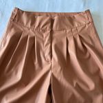 BLANK NYC Chelsea High Rise Faux Leather Pleated Tapered Ankle Pants Size 32 Photo 5