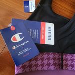 Champion  Black/Lavender Sports Bra Size Small Photo 4
