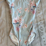 Eleve Leotard Floral Blue Photo 0