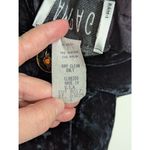 Vintage Y2K Black Velvet Lace Button Down Midi Dress Sleeveless Layering Goth XS Photo 4