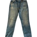 Free People NWOT Stella High Rise Cropped Skinny Jeans Frayed Hem Photo 3