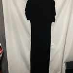 All Saints US size 6 Black sheath Dress pleated shoulder rushed sides soft clean Photo 10