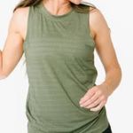 Zyia  Active chill tank top‎ olive green perforated women’s size XL activewear Photo 0