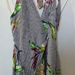 Dress Forum Black and White Stripped Backless Resort Wear Dress Photo 0