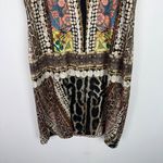 Just Cavalli Mixed Print Cap Sleeve Scoopneck Bodycon Mini Dress Size Medium M Photo 2