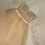 House Of CB NEW  Darling Strapless Tulle Midi Vintage Cream Dress SZ XL Photo 4