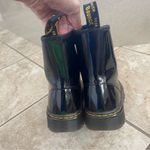 Dr. Martens ZAVALA BLACK PATENT LEATHER GLOSSY COMBAT BOOTS WOMEN'S SZ 6 Used 1x Photo 3