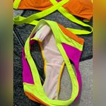 Neon Orange and Pink Bikini Set Size M Size M Photo 2