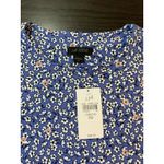 J Jill Wearever Collection XS Blue Floral Knit Tunic Top Bloomcore‎ Church NWT Photo 5