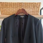 EXPRESS  Black Woven Zipper Pocket Blazer Jacket, 6 Photo 1