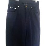 Escada Sports Pants Womens Navy Blue Cotton Twill Casual High Rise Crop 36 (6) Photo 8