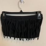 Black Fringe Tube Top Womens One Size Fits Most See Measurements in Description Photo 1