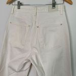 ZARA Off White Denim Straight Leg Jeans Photo 9
