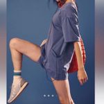 Free People NWT  FP Movement Hot Shot Tee Romper skyline blue gray - large Photo 3