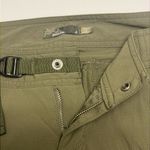 prAna  Olive Green Outdoor Nylon Blend Adjustable Waist Capri Pants- Size 4 Photo 11