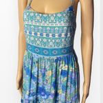 Lulus True Delights Green Multi Floral Print Tiered Maxi Dress S Photo 7
