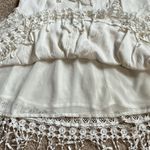 American Eagle Ecru Tank Mini Dress With Crochet Details   Size Small Photo 3