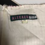 Alexachung Houndstooth Jacquard-Knit Mini Dress Jumper Buckled Straps Baby Pink Photo 8