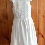 Francesca's  white lace dress wedding dress bride dress formal dress size medium Photo 0