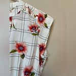 Sweet Rain Women’s White Pink Floral Checker Print Short Sleeve Mini Dress Small Photo 11