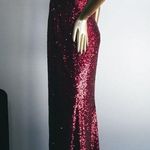 Revelry Starla Sequin Dress Size 18 Cabernet Photo 6
