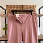 Ann Taylor High-Rise Pink Jacquard Ankle Woven Career Dress Pant Trouser, 12 Photo 6