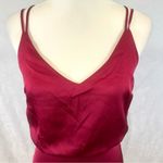 Lulus  sexy satin strappy ruffle raspberry dress size XS Photo 6
