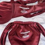 Ark Swimwear HARD Swimwear Womens Amara Burgundy Brazilian Bikini Set Size XS Photo 4