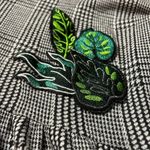 ZARA 🌿  TRF Palm Leaf Appliqué Top | Women’s M Photo 5