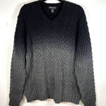 Inc International Concepts Lambswool Ombré Gray Black Sweater Size Large Photo 0