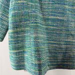 Akris  Silk Tweed Evening Jacket in Teal Blue Green Size Large or 10 Photo 9