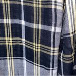 Rails  Women's Black Yellow White Flannel Plaid Button Down Shirt Top Medium Photo 4