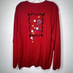 Vintage Napa‎ Valley Wool Blend Cardigan Sweater Red Size L Photo 3